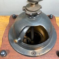 アンティーク風　レトロ　コーヒーミル＆ガラス瓶キャニスターの画像