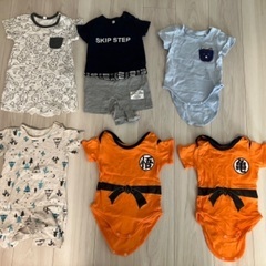 アカチャンホンポ　西松屋　ベビー服　80 ロンパース　ショートオール