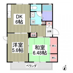 【賃貸】叶(２DK)★初期費用８万円★『前橋市総社町植野』⭐︎来...