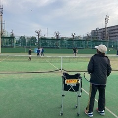 テニスやってみたいキッズ集まれ！江戸川区谷河内テニスコートの画像