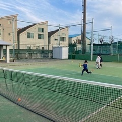 テニスやってみたいキッズ集まれ！江戸川区谷河内テニスコートの画像