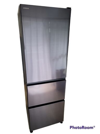 【HITACHI】 冷凍冷蔵庫 R-V38RV 3ドア 右開き 375L　2022年製　美品♪