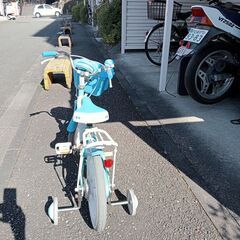 ブリヂストン エコキッズカラフル 16インチ ミント＆ライトブルー