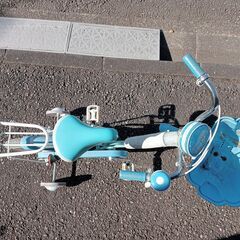 ブリヂストン エコキッズカラフル 16インチ ミント＆ライトブルー