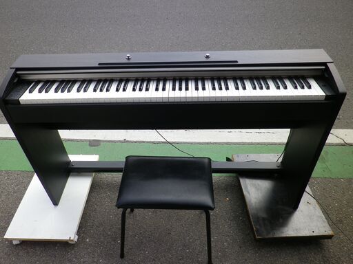 CASIO/カシオ 電子ピアノ◆ Privia/プリヴィア PX-730BK 椅子付き 　88鍵盤　3本ペダル　2010年製