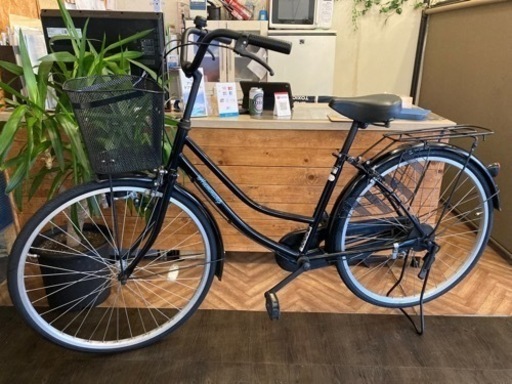 【前後タイヤ新品！】26インチ自転車　黒