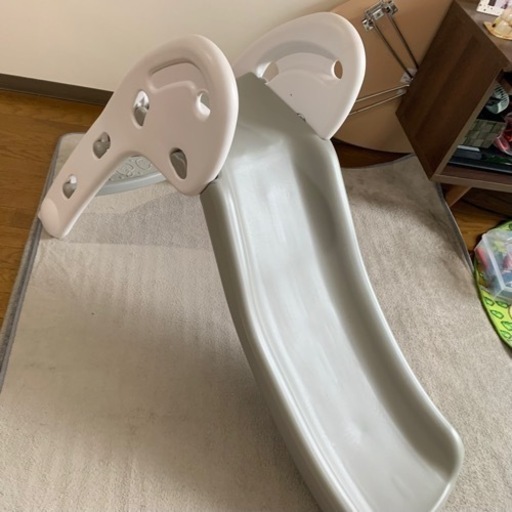 室内用滑り台　グレー\u0026ホワイト