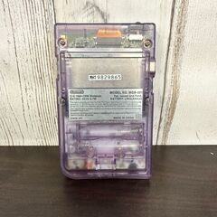 107 Nintendo GAMEBOY pocket MGB-001 ニンテンドー ゲームボーイポケット クリア 本体 ソフト 星のカービィの画像