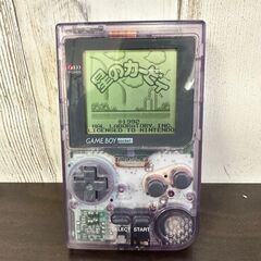 107 Nintendo GAMEBOY pocket MGB-001 ニンテンドー ゲームボーイポケット クリア 本体 ソフト 星のカービィの画像