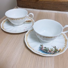 【箱無し🍓新品】ディズニー ミラコスタ 限定 afternoon tea ティーカップ セットの画像