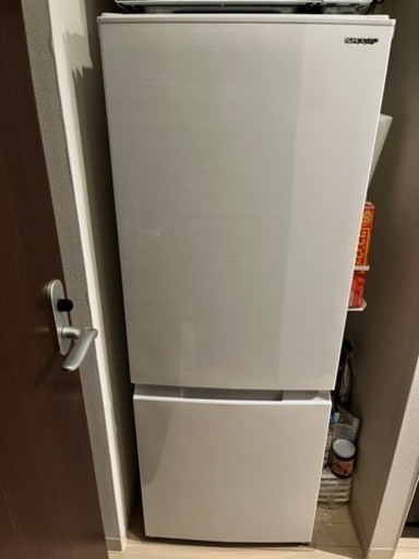 シャープ製/2021年式/179L/冷蔵冷凍庫/SJ-D18G-W