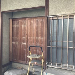 木製雨戸の画像