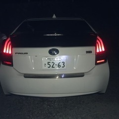 30プリウス社外テールランプ流れるウィンカー