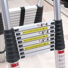 ONE STEP アルミ製伸縮式はしご 脚立 梯子 全長約6.2m 折りたたみ収納可 耐荷重約150kg 中古品