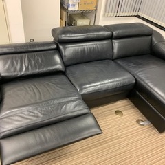 ワタリジャパン 本革ソファ 電動リクライニング付 (定価70万円)