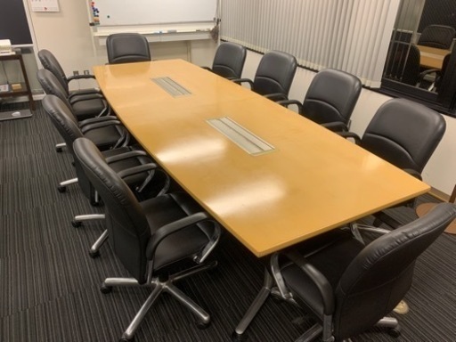 会議テーブル 椅子10脚セット