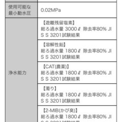 ボリーナ　浄水Plus 水道直結 浄水器の画像