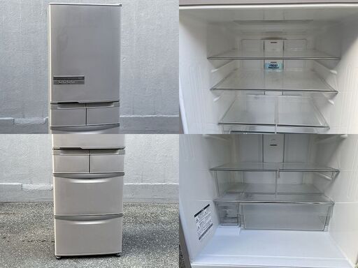 ★ 動作〇 清掃済 ★ 冷蔵庫 日立 R-S42BM -1 415L 5ドア 2012年製 幅600x奥行669x高さ1798mm