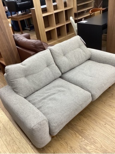 KB-21【新入荷　リサイクル品】ウニコ　ブレス　カバーリング　2.5シーターソファ　グレー