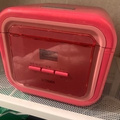 TIGER 3合炊き　炊飯器　ピンクの画像