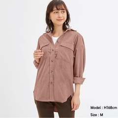 【GU】コーデュロイシャツの画像