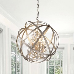 値引き中！輸入シャンデリア 照明 メタルクリスタル ゴールド