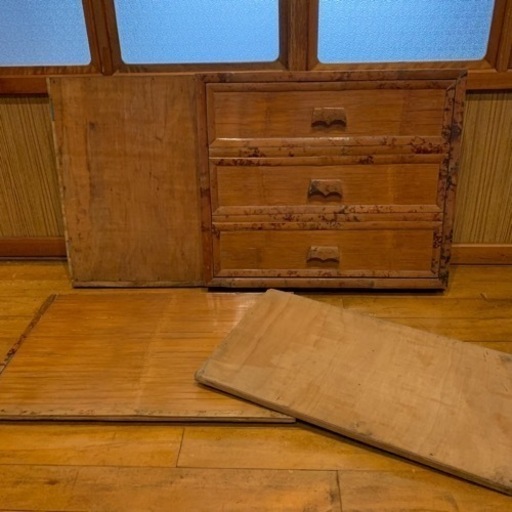 収納家具 からくり棚 折りたたみ家具 時代家具 昭和家具