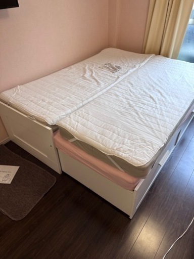 IKEA イケア　クインサイズ　シングルサイズベット