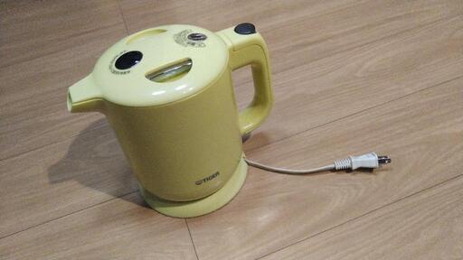 【値引】1500円→1200円  電気ケトル タイガー魔法瓶 PFY-A060 イエロー 0.6L
