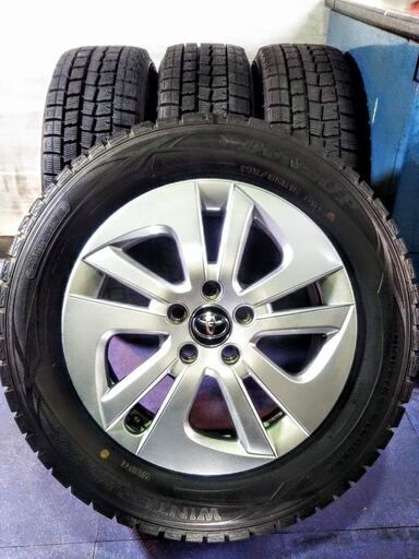 冬 プリウス純正 50系【富山】50 プリウス トヨタ純正 PCD100 カローラ スポーツ プレミオ アリオン ウィッシュ セリカ ビスタ 195/65R15 中古
