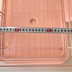 台所　水切りラック　水切りかごの画像