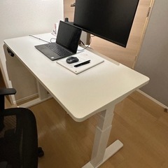 取引終了】Flexispot 電動昇降型スタンディングデスク EQ6 ホワイト