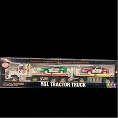 おもちゃ カーキャリアー パトカー トラック 車 積載車の画像