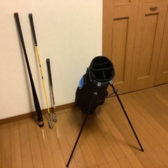 キャディーバッグ練習場用　スイング練習器具3点の画像