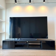 幅180cm 鏡面テレビ台の画像