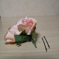 花のブローチ パステル ピンクの画像