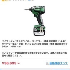 まぁ見ていって下さいよ(^^)                      新品インパクト14v  グリーン