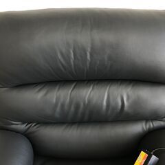 ニトリ 一人用電動本皮リクライニングソファ ビリーバーⅡ レザーブラックの画像