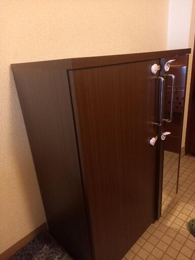 【取引中】玄関収納、靴箱、鏡付き