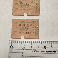 国鉄　硬券　矢部線の画像