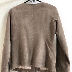 [2点以上で半額/3月末まで/洋服のみ]  ピッグスキン　ノーカラージャケットの画像