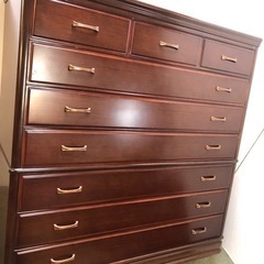 昭和レトロ　7段ハイチェスト　整理タンスの画像