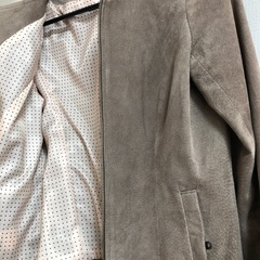 [2点以上で半額/3月末まで/洋服のみ]  ピッグスキン　ノーカラージャケットの画像