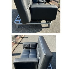 SALE!!(A-a18)￥19800(税込) ヤマダオリジナル ソファベッド ブラックの画像
