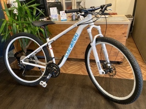 【前後タイヤ・チューブ新品！ルイガノ】3×9速　ディスクブレーキ　29インチマウンテンバイク　ホワイト