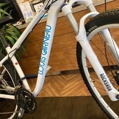 【前後タイヤ・チューブ新品！ルイガノ】3×9速　ディスクブレーキ　29インチマウンテンバイク　ホワイトの画像