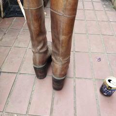 ロングブーツ　本皮　38サイズの画像