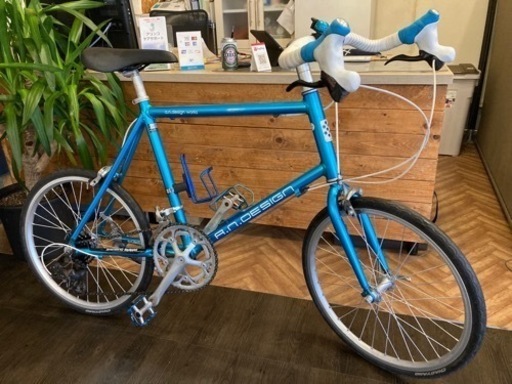 【前後チューブ新品！】20インチミニベロロード　3×7速　水色