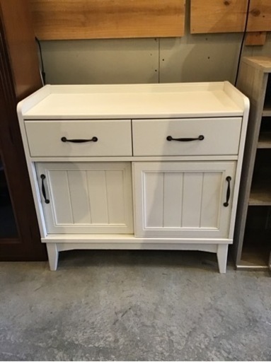 サイドボード　白井産業　リビング収納　スライド