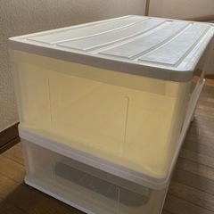 【決まりました】白の衣装ケース　浅い　深いの画像